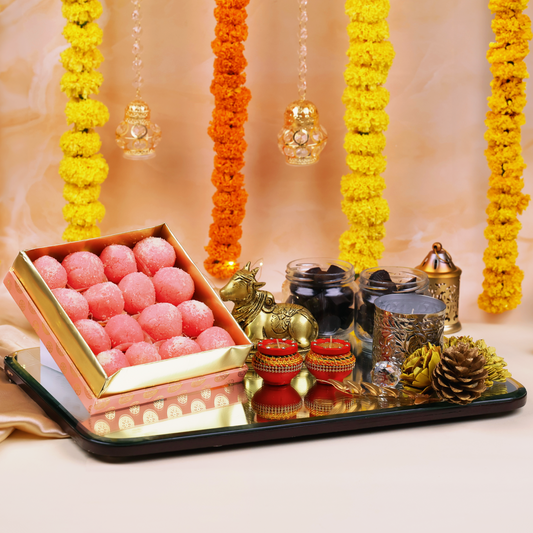 Festive Divine Laddu Platter